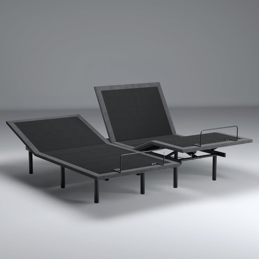 iDealBed 2i Custom Adjustable Bed Base - Advanced Head & Foot Elevation, Wireless Remote with Memory, Zero Clearance, Easy Setup (Split King)