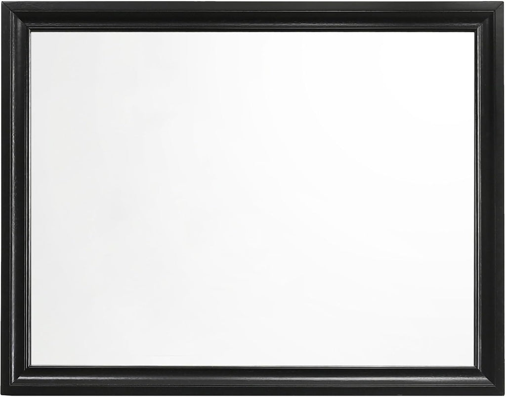 Coaster Home Furnishings Miranda Contemporary 4-Piece Bedroom Set Fabric Upholstered California King Size Panel Bed Frame 54-inch Headboard Black 206360KW-S4