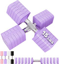 15LB 20LB 30LB 40LB 50LB Adjustable Dumbbell Set Free Weights Dumbbells Set for Women Men Hand Weights Sets Adjust Dumbbell Weight Sets for Home Gym Exercise Workout Strength Training Equipments