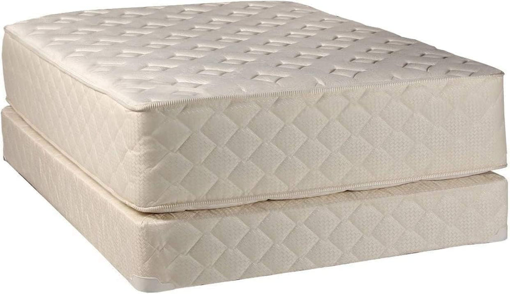 DS Solutions USA Highlight Luxury Firm King Size Mattress & Low 5' Height Box Spring Set with Metal Bed Frame - Orthopedic, Foam, Innerspring Coils, Longlasting Comfort