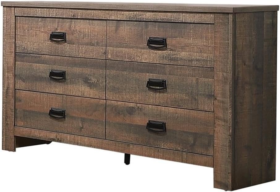 Coaster Frederick Queen Bed 4-Piece Set, Weathered Oak