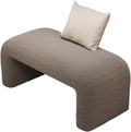 Modern Ottoman Bench Set, Padded U-Shaped Entry Bench Vanity Stool for Entry, Hallway, Living Room, Bedroom, Walk-in Closet(Gray,60cm/23.62in)