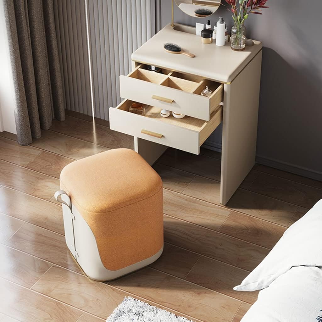 Vanity Benches Vanity Desk Set Ladies Fashion Dresser Bedroom Modern Dresser Bedroom Makeup Jewelry Organizer with Mirror, Stool (Color : A)