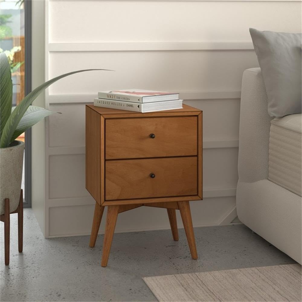 Home Square 4 Piece Set with Large Nightstand Standard King Bed & Nightstand