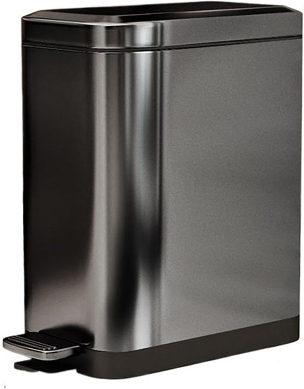 Stylish Stainless Steel Trash Can with Soft Close Lid Removable Inner Bucket Ideal for Home Kitchen Bathroom Sleek Tungsten Finish 18L Capacity