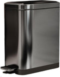 Stylish Stainless Steel Trash Can with Soft Close Lid Removable Inner Bucket Ideal for Home Kitchen Bathroom Sleek Tungsten Finish 18L Capacity