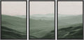 SIGNWIN Framed Canvas Print Wall Art Set Rolling Green Mountain Hill Environment Nature Wilderness Photography Modern Art Chic Landscape for Living Room, Bedroom, Office - 24'x36'x3 Black