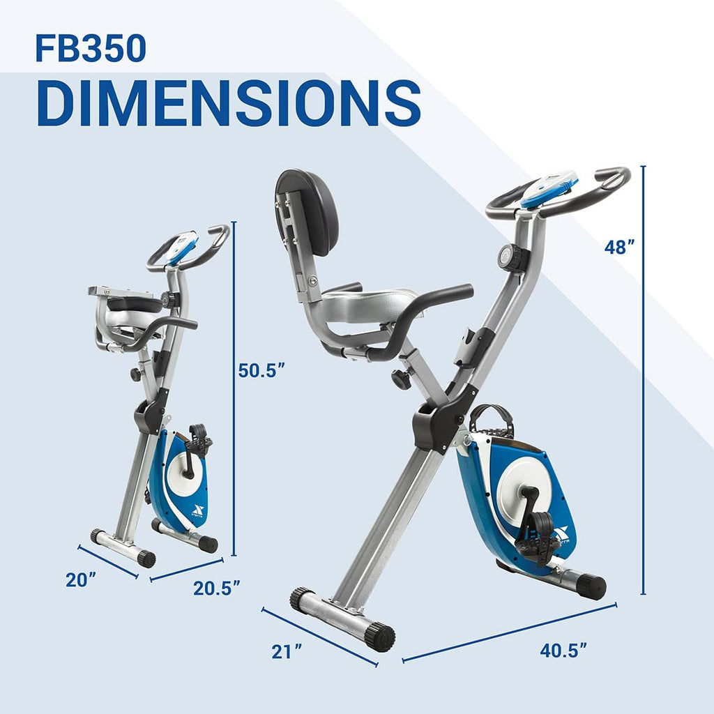Folding Exercise Bike, 225 LB Weight Capacity