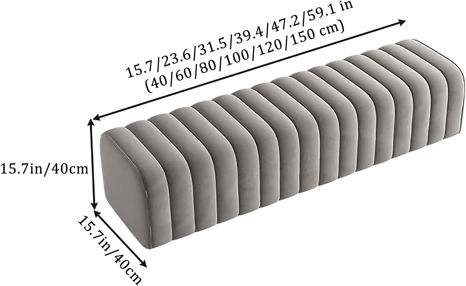 Velvet End of Bed Bench, Toast Entrance Shoe Bench, Solid Wood Vanity Stool Soft Foot Rest for Bedroom Living Room Corridor Entrance Dressing Room Store(100x40x40cm, Brown)