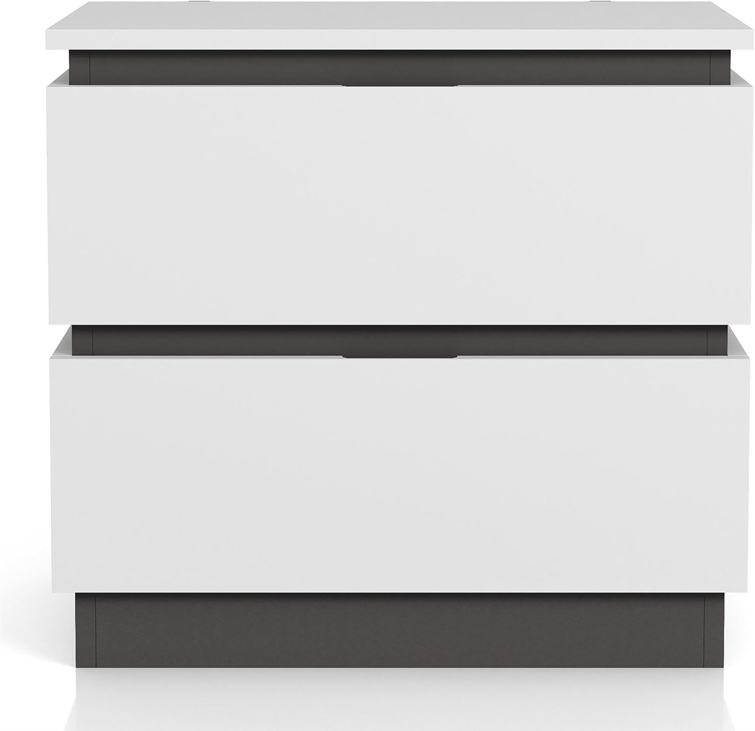 Furniture of America FOA Misti 3-Piece White Wood Storage Bedroom Set - Cal King + 2 Nightstands