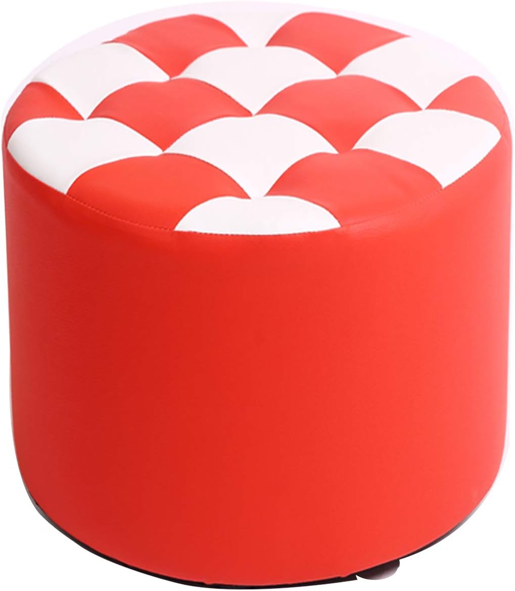 BTZHY Vanity Chair,Makeup Dressing Stool,Round Upholstered Footstool,Shoe Bench Vanity Stool Cushioned Chair Piano Seat n Functional Stool Sofa Stool