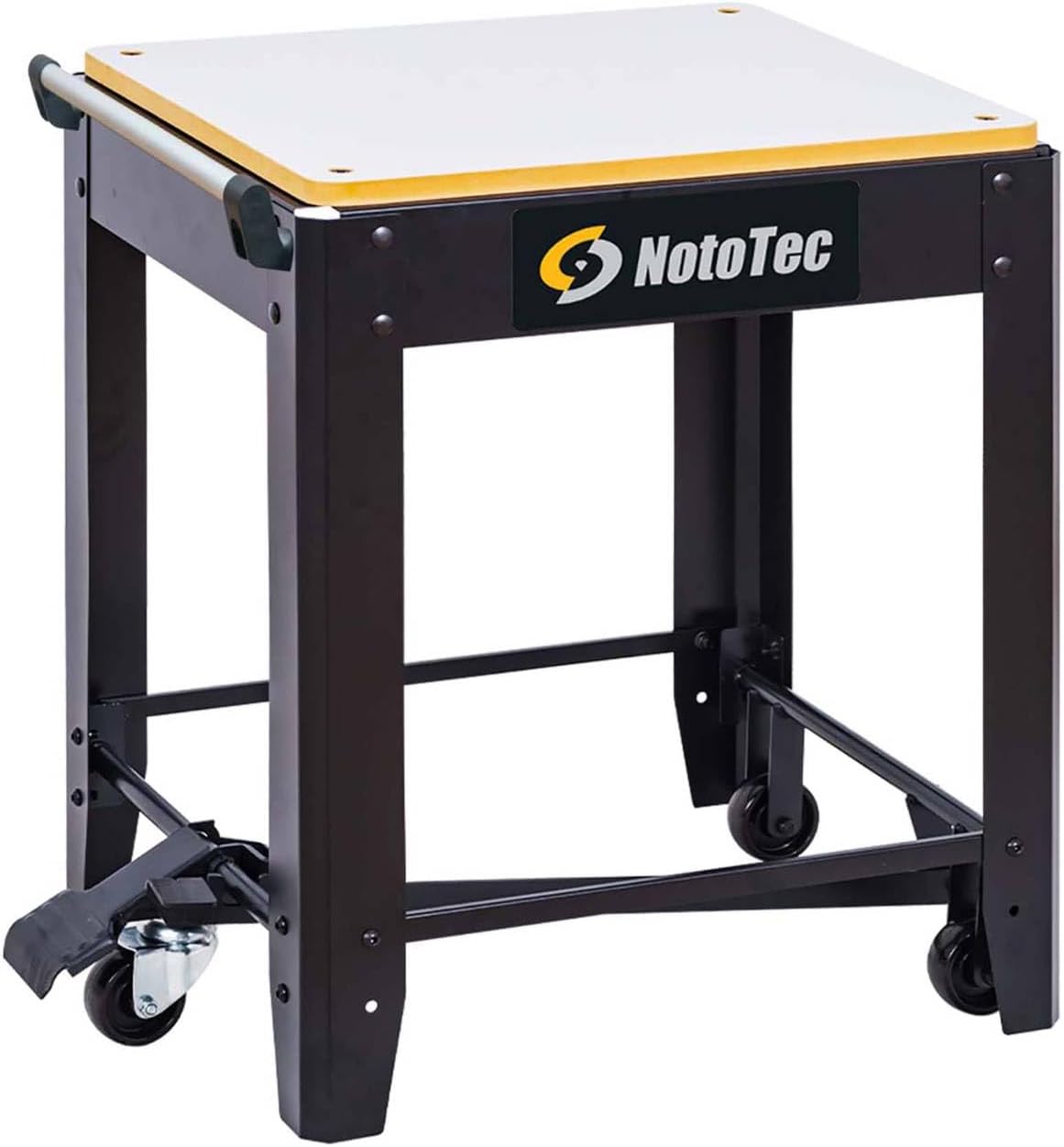 Rolling Planer Stand / Planer Cart with Pedal-Activated Wheels & Locking Base, Heavy-Duty Steel Work Stand, 380 lb Capacity, Mobile Stand for Benchtop Planers, Jointers, Bandsaws & Drill Press | 29206U01