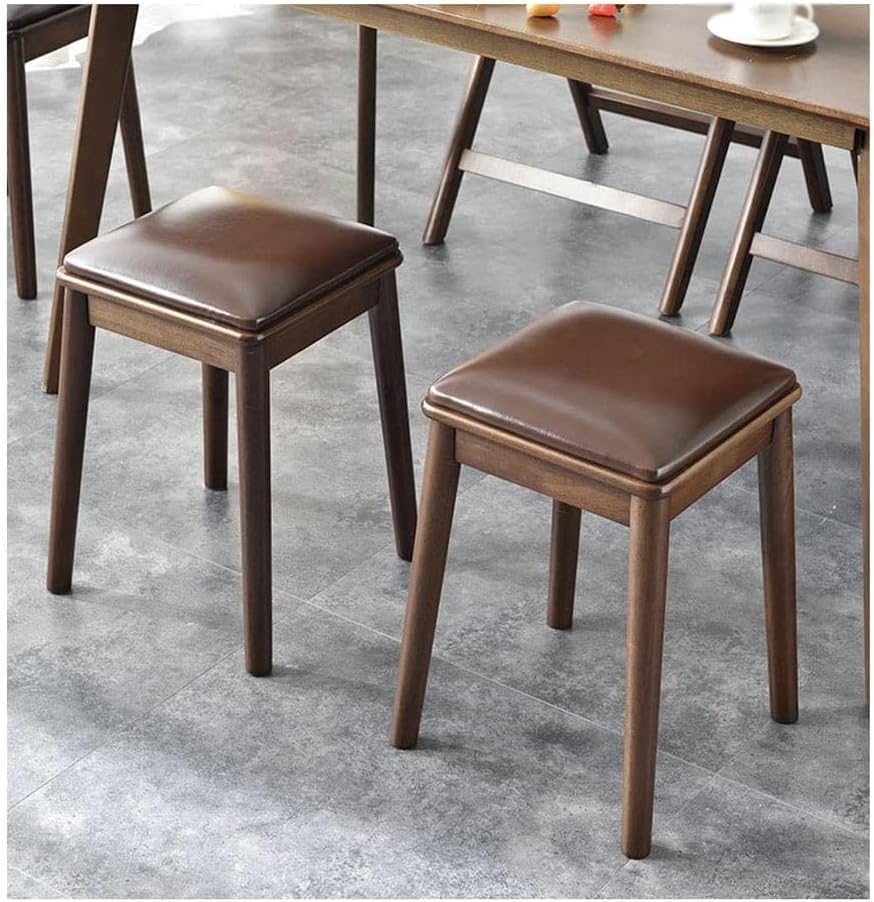BTZHY Vanity Chair,Leather Footstools, Vanity Benches, Piano Stool, Makeup Seat, Garden Stools, Dressing Stools, Living Room and Bedroom Desk Stools