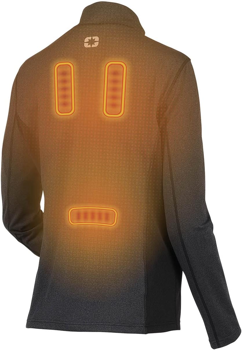Polaris Womens Heated Base Layer Snowmobile Top Moisture Wicking Comfort Black - Medium