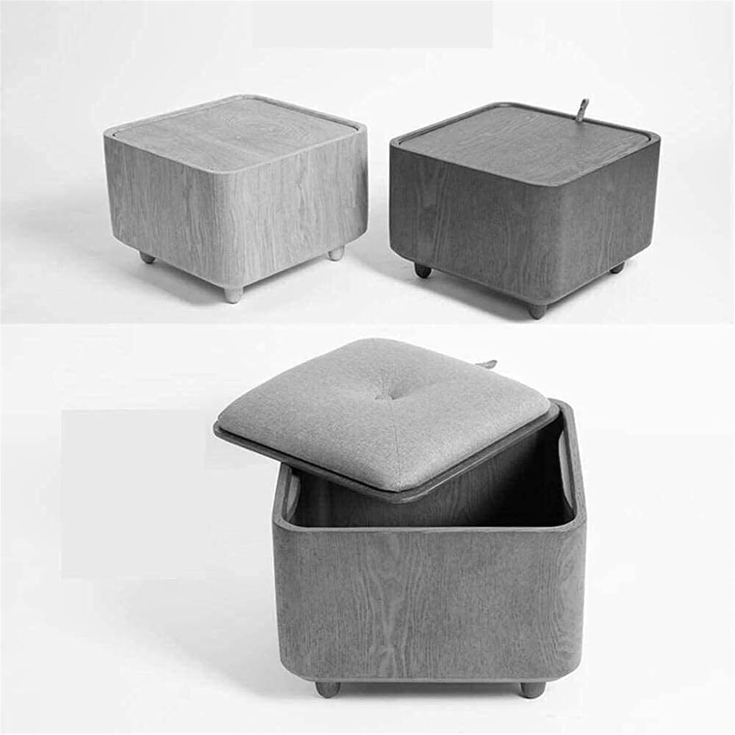 BTZHY Vanity Chair,Ottomans Stools Foot Stool Ottoman Footrest Storage Benches Shoe Storage Bench Footstools Black Locker Storage Sundries Storage Stool Box Osman Pouffe Makeup Chair Sofa