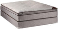 DS Solutions USA Spinal Plush King Size Mattress Set with Metal Bed Frame Included - Sleep System with Enhanced Cushion Support, Good for Your Back, Orthopedic