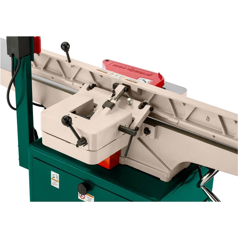 Grizzly Industrial G0856-8' x 72' Jointer w/Helical Cutterhead & Mobile Base