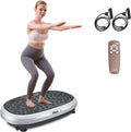 EILISON FitMaxx 3D XL Vibration Plate Exercise Machine - Whole Body Workout Vibration Platform w/Loop Bands - Lymphatic Drainage Machine for Weight Loss, Shaping, Recovery