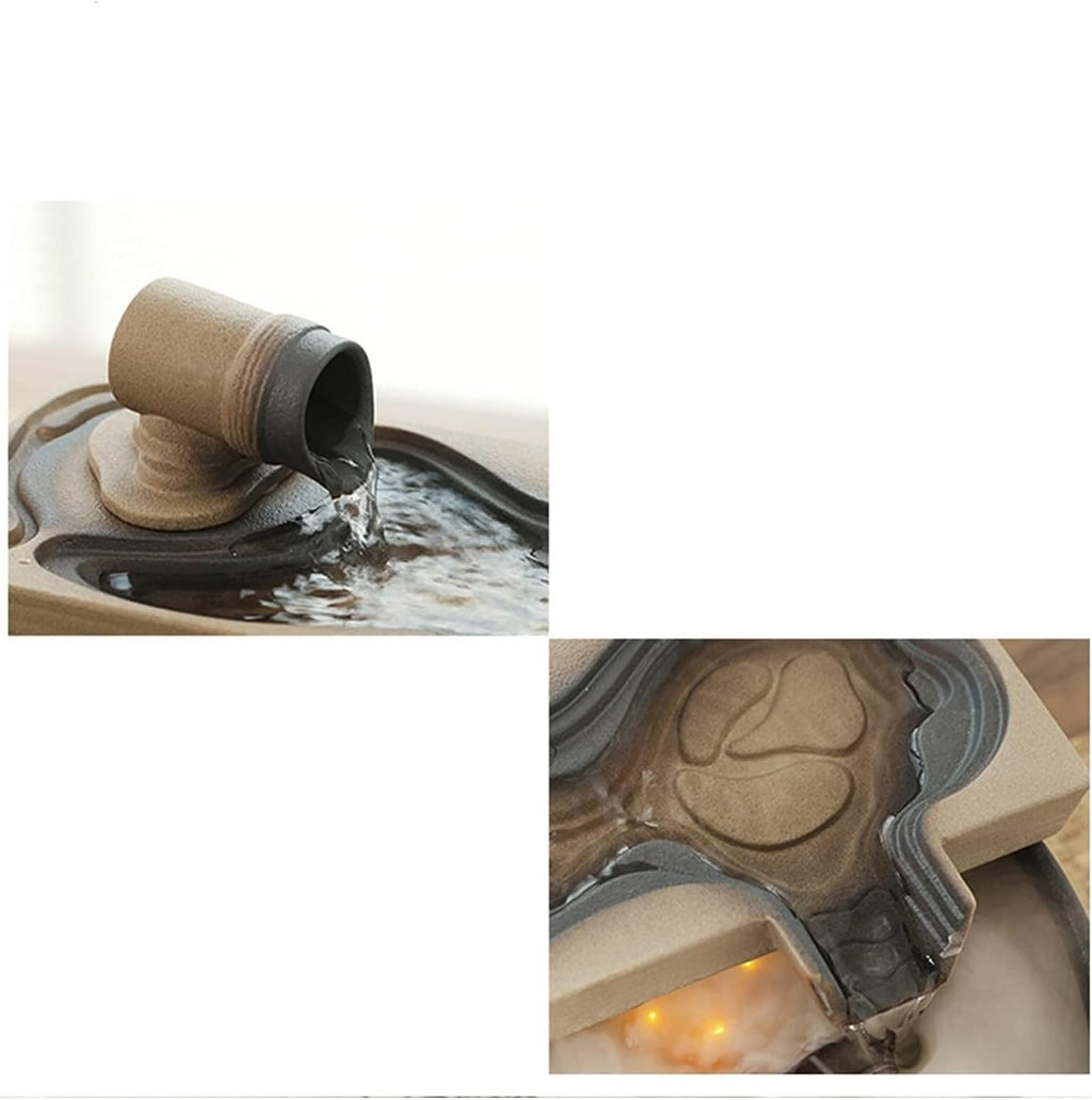 Small Indoor Water Fountain Water Features Outdoor Tabletop Fountain Indoor Relaxation Tabletop Fountain Waterfall Zen Meditation Indoor Waterfall