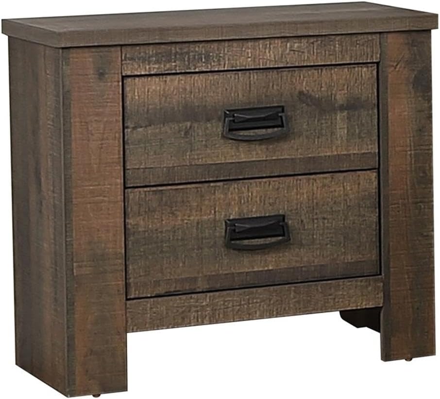 Coaster Frederick Queen Bed 4-Piece Set, Weathered Oak