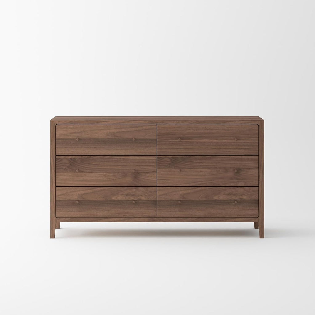 Crafters and Weavers Isabella Mid Century Solid Black Walnut King Bedroom Set