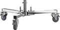 Kupo Runway Stand Base, Wheeled Mobile Base with Junior 1-1/8' Receiver for C-Stand Risers, Foldable Legs for Transport and Storage (KS301012)