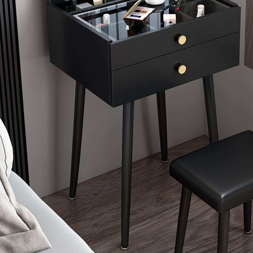 Vanity Benches Vanity Table Set Flip Dresser Modern Minimalist Small Dresser for Bedroom Ladies Fashion Dresser Dresser with Drawers (Color : A, Size : L40cm)