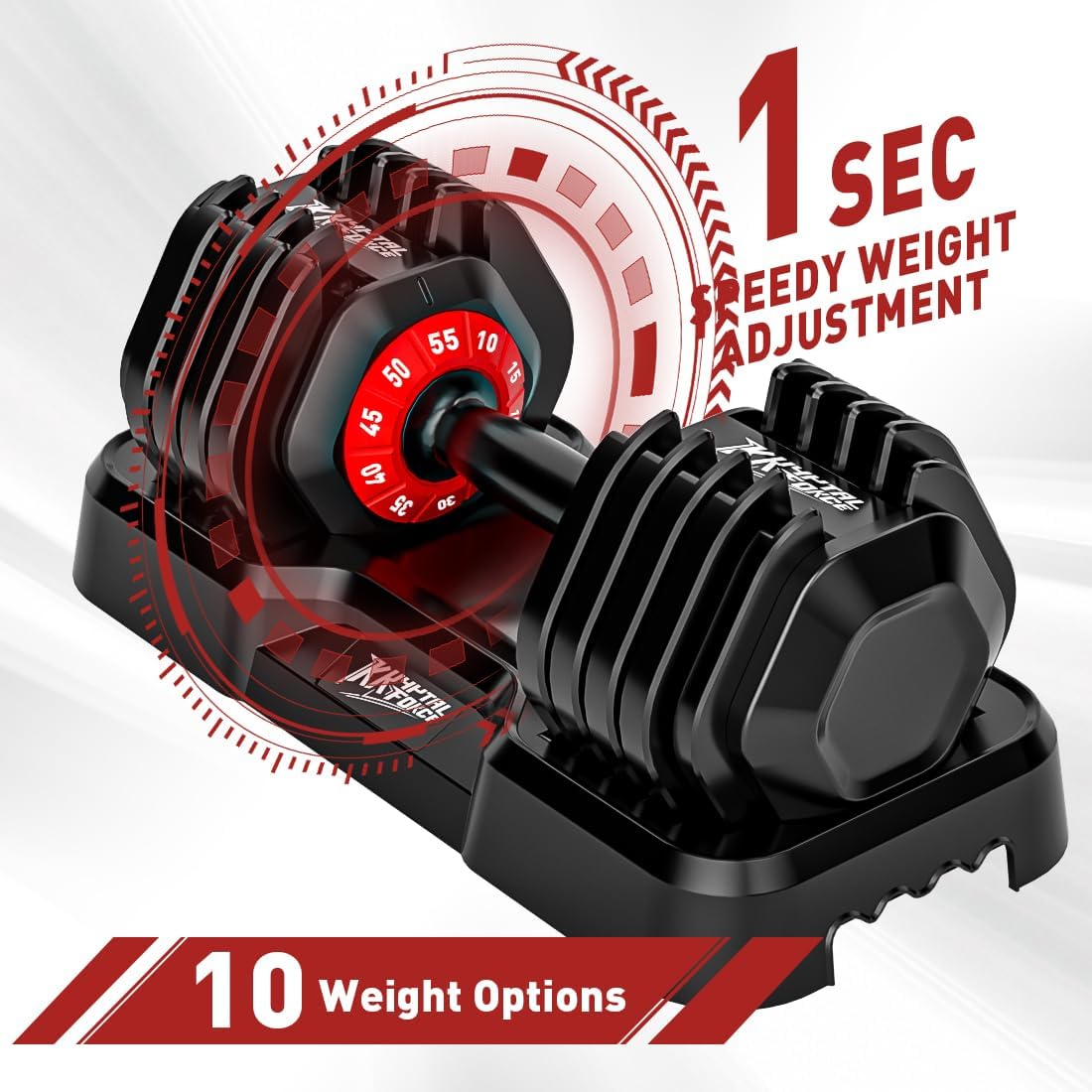 Adjustable Dumbbell Set of 2, 110lbs/50lbs Free Weights Dumbbell Set, 5-in-1/10-in-1 Quick-Lock Hand Weights, 25lbs/55lbs Pair with Anti-Slip Texture Handle, Weight Set For Home Gym Suit both Men and Women