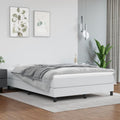 Queen Size Bed Frame with Glossy Faux Leather Finish, Engineered Wood and Plywood Construction for Stability, Modern Platform Bed Design, Durable and Space-Saving Furniture