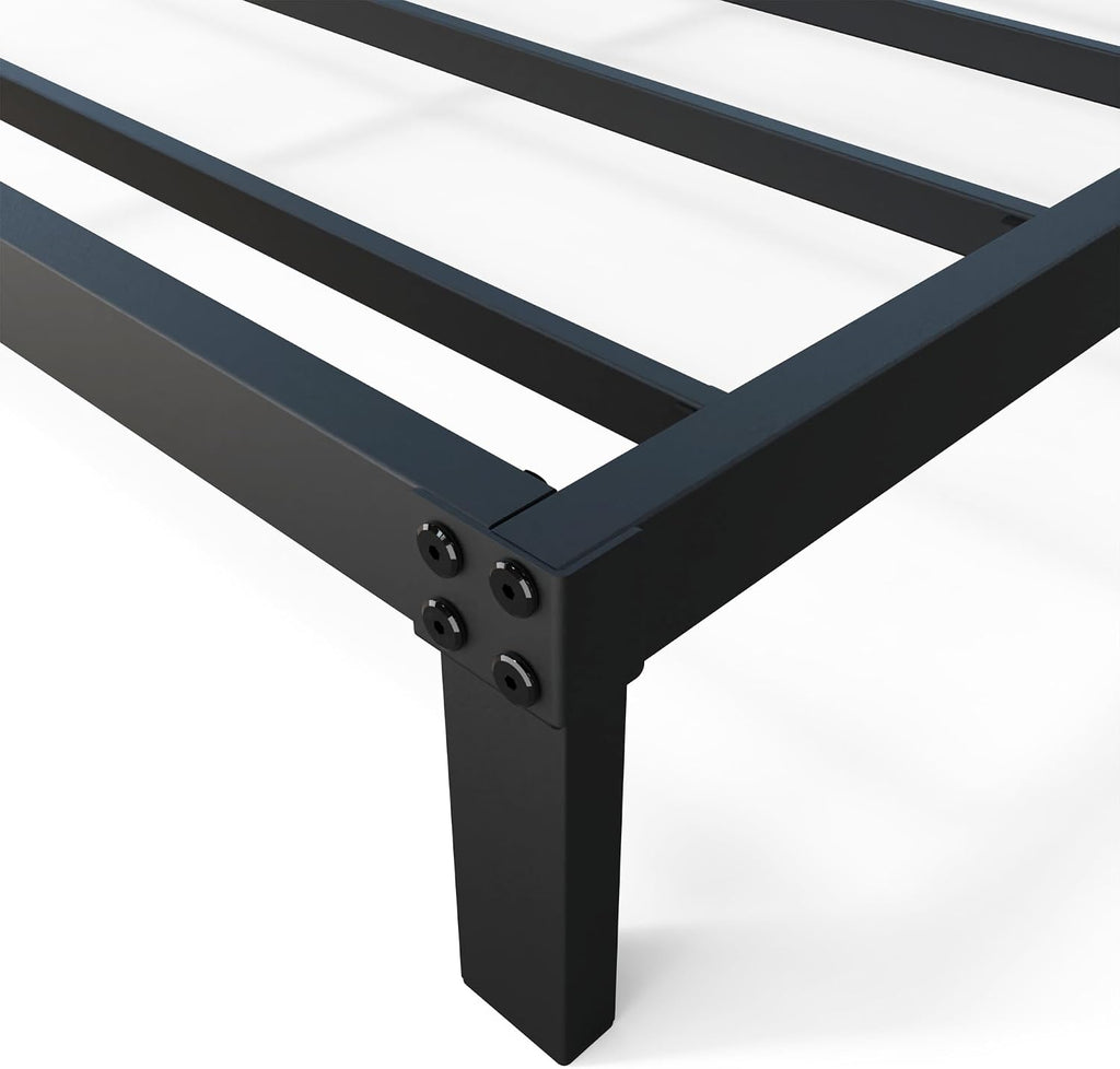 YUSENHEEI 8 Inch King Size Bed Frame, Heavy Duty Metal Platform Bed Frame No Box Spring Needed, Noise Free, Easy Assembly, Black
