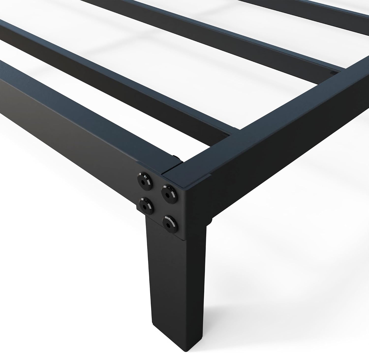 YUSENHEEI 8 Inch King Size Bed Frame, Heavy Duty Metal Platform Bed Frame No Box Spring Needed, Noise Free, Easy Assembly, Black