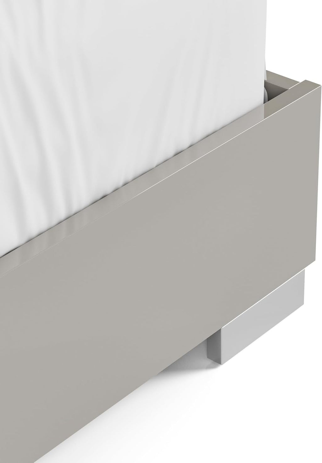 Furniture of America Alistair Modern Wood 3-Piece Bedroom Collection with Bed Frame and 2-Drawer Nightstands Set of 2, Box Spring Required, Light Taupe, Queen