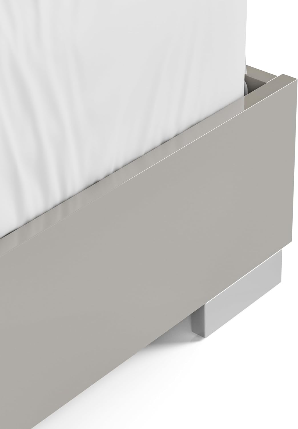 Furniture of America Alistair Modern Wood 3-Piece Bedroom Collection with Bed Frame and 2-Drawer Nightstands Set of 2, Box Spring Required, Light Taupe, Queen