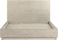 Armen Living Peridot 3 Piece King Bedroom Set in Natural Acacia Wood