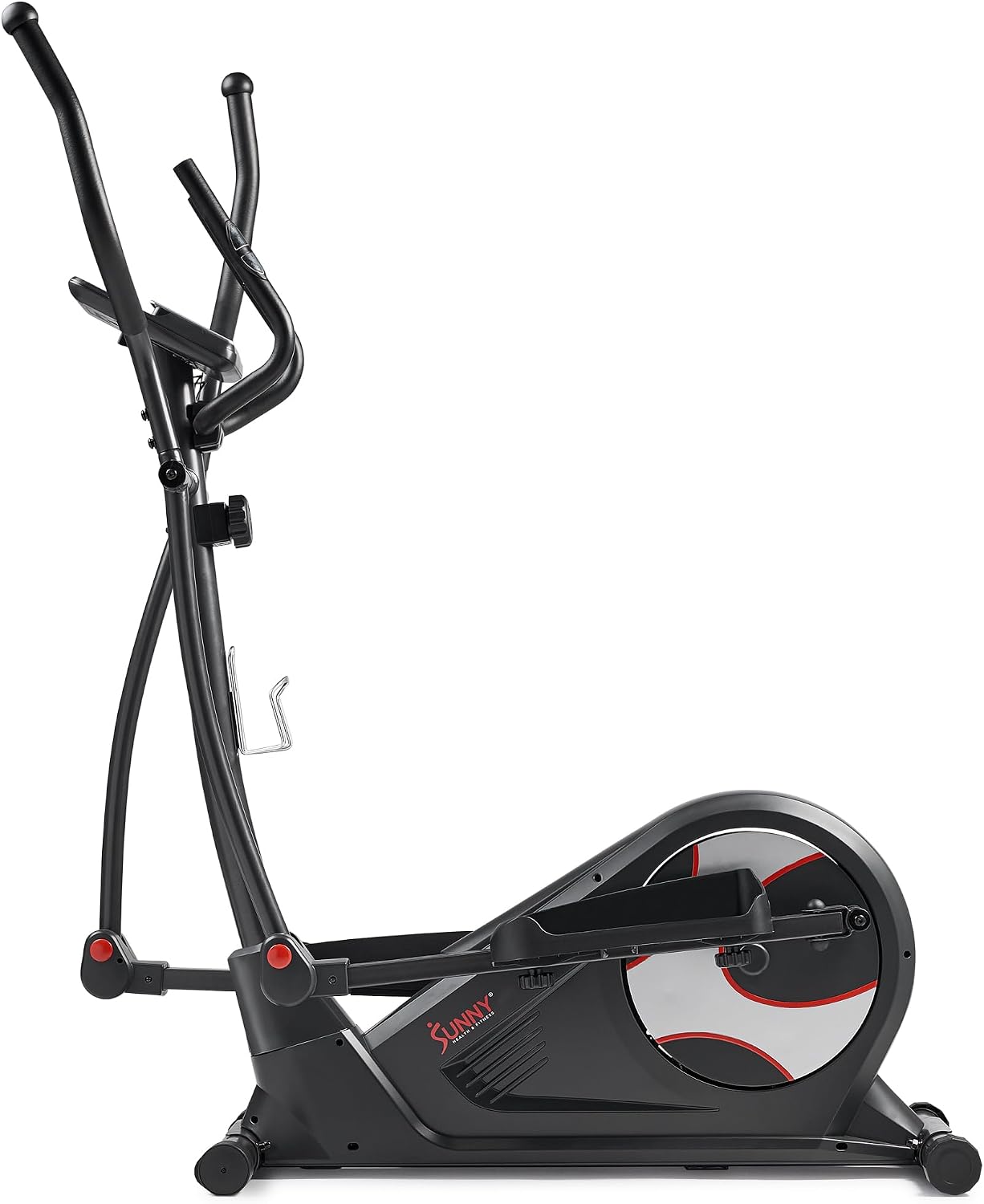 Sunny Health & Fitness Elliptical Machine with Extended Stride, Ultra Quiet 300 lbs Capacity Cross Training Cardio Fully Body Exercise for Home, Sunny Fit App Access, Optional 12' or 16' Stride Length