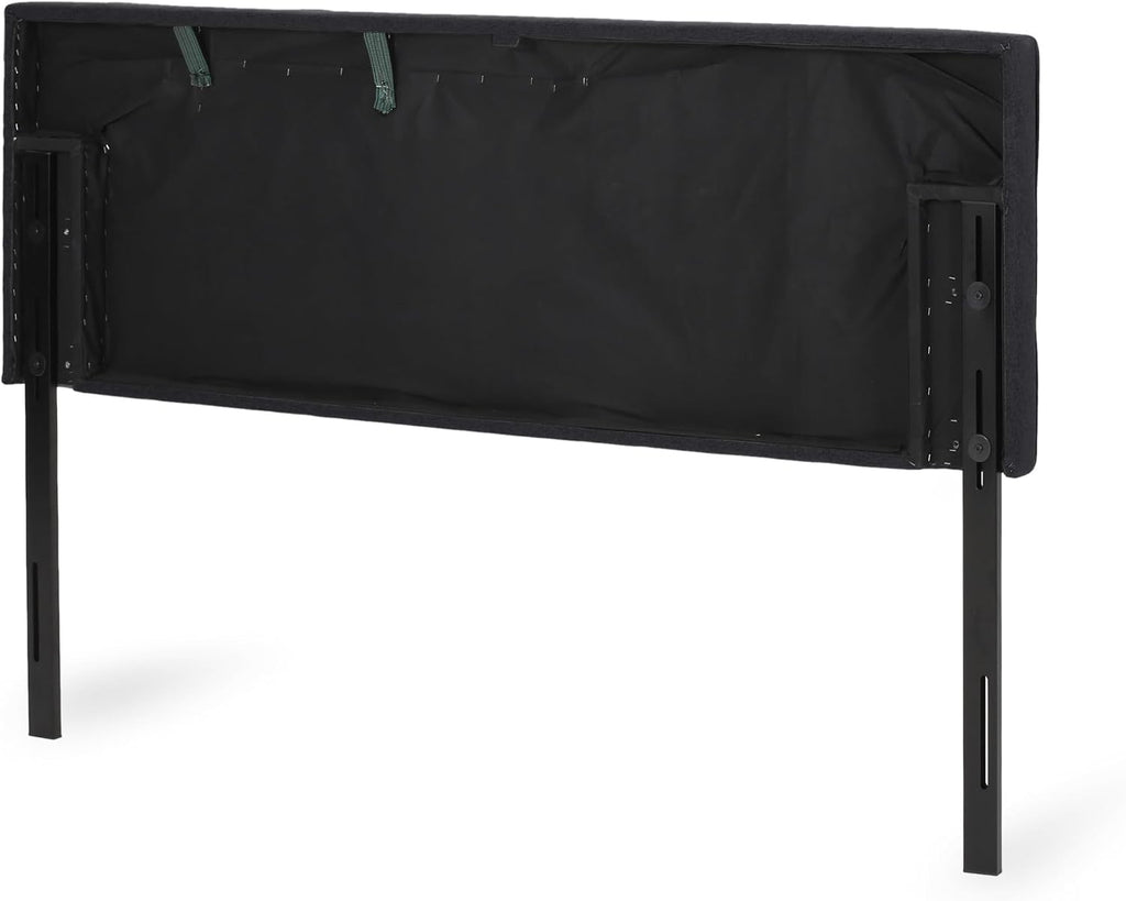 Christopher Knight Home Contemporary Upholstered King/Cal King Headboard, Black