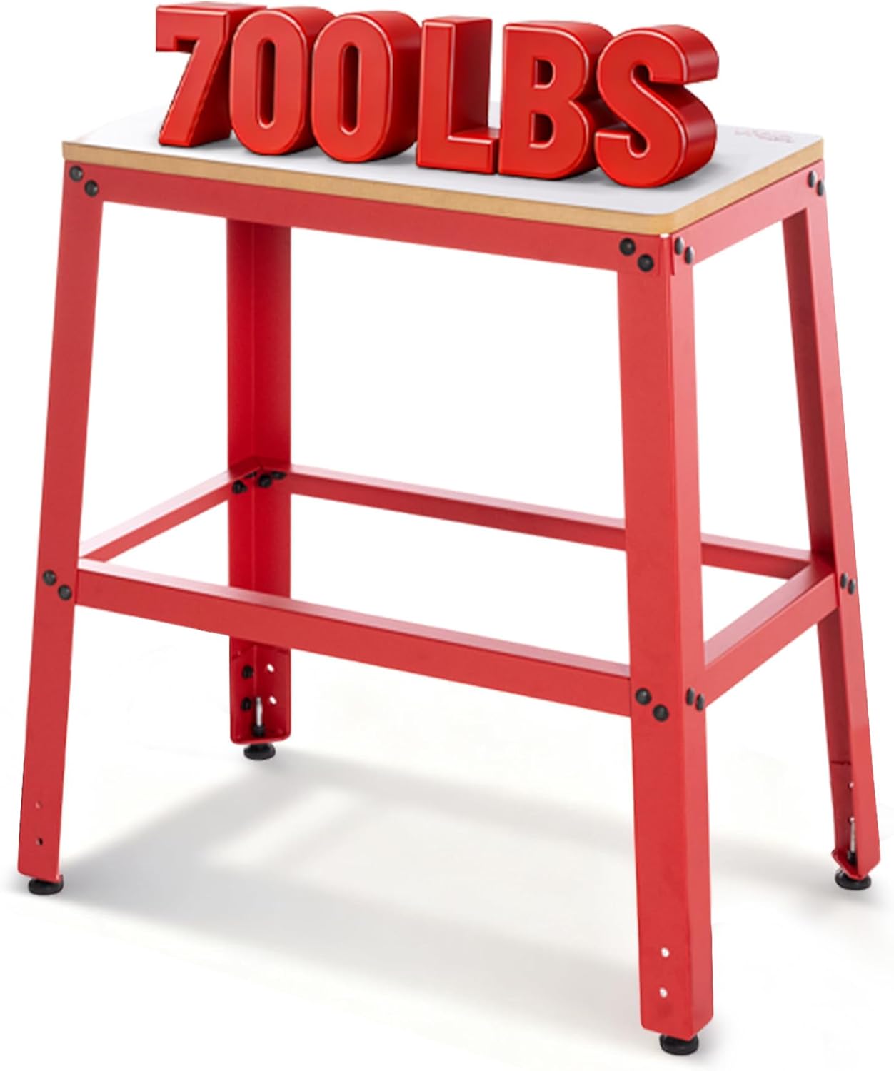 700 Lbs Heavy Duty Tool Stand, 30' Work Height & 26' x 14' MDF Top, Universal Benchtop Machine Table with Vibration-Dampening Base for Planer, Drill Press, Saws & Grinders