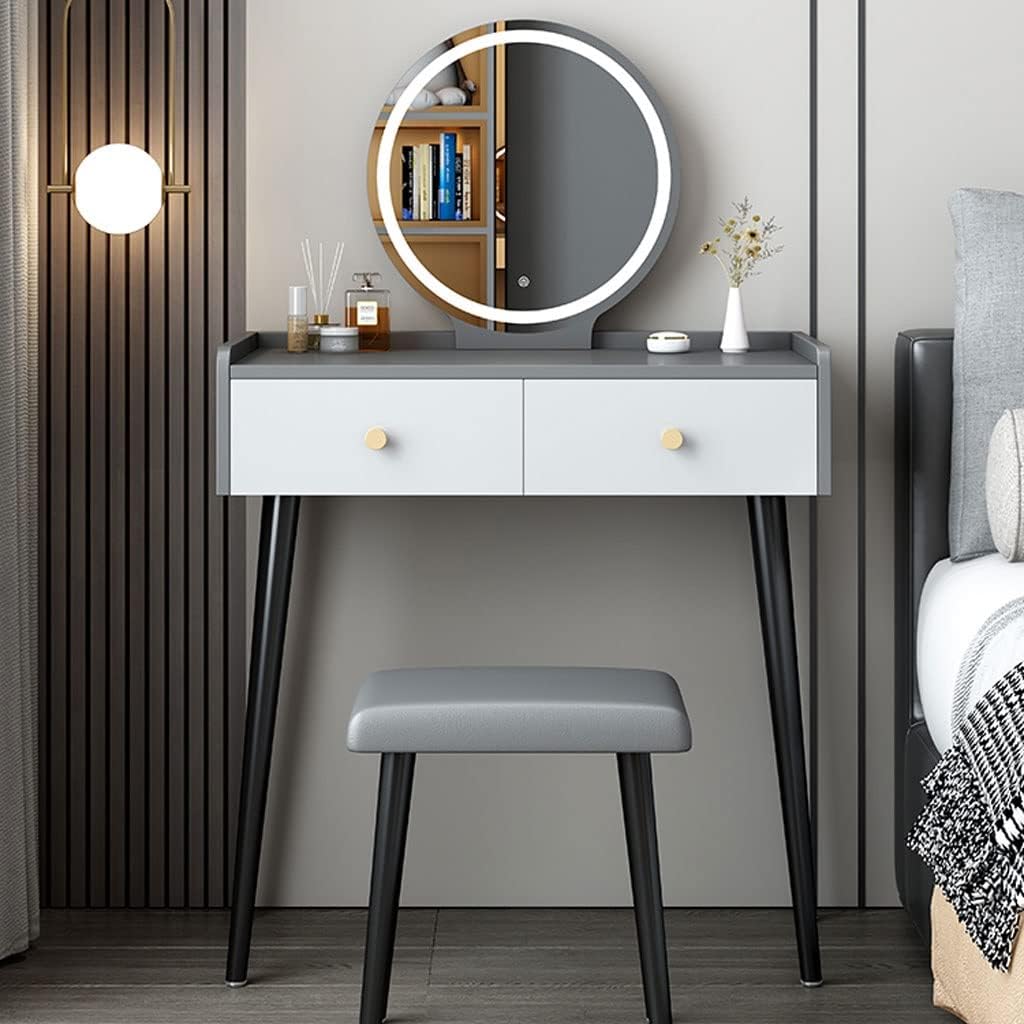 Vanity Benches Vanity Table Set Dresser with Drawers Bedroom Modern Dresser Ladies Fashion Makeup Table Dresser Storage Cabinet (Color : A)