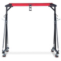 4400LBS Adjustable Gantry Crane Portable Shop Hoist with 360° Locking Wheels Height Adjustable from 96.5 to 143.7 Inches for Workshop Garage Factory Heavy Duty Lifting Equipment