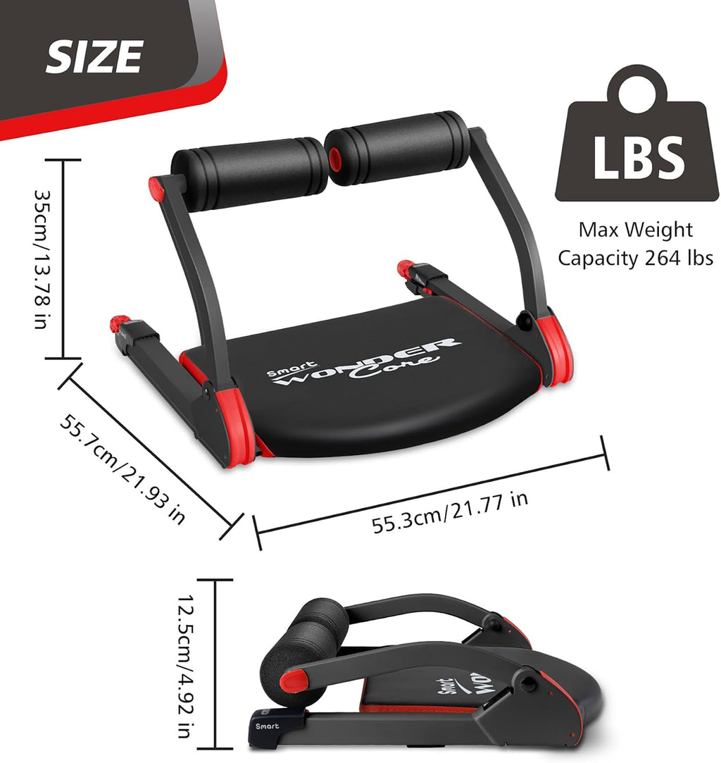 Wonder Core Smart, Ab Machine, Ab Workout Equipment, Sit Up Machine & Exercise Equipment, Ab Crunch Machine for Stomach Workout, Ab Core Trainer Abdominal Machine for Home Gym