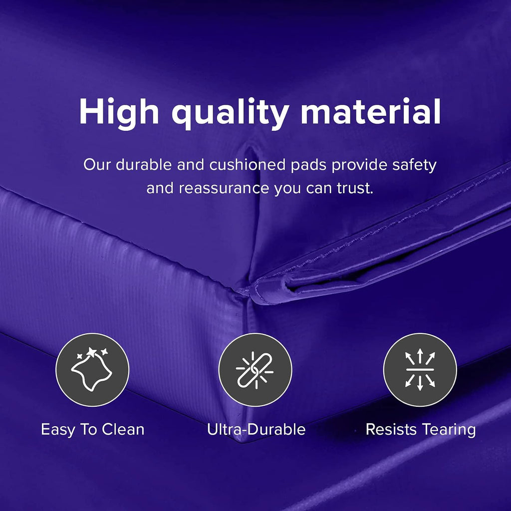 We Sell Mats - 4 ft x 8 ft x 2 in Premium Personal Fitness & Exercise Mat for Home Workout - Lightweight and Folds for Carrying – All Purpose Home Gym Mat – Thick Mat for Yoga, Pilates, Stretches