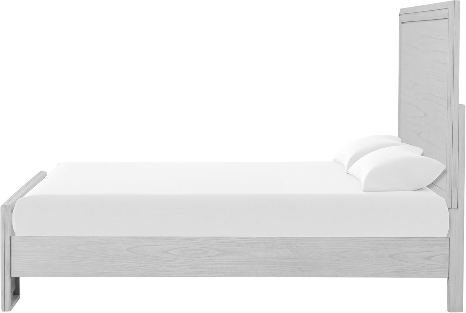 Furniture of America Babsi Modern Wood 3-Piece Bedroom Set with Greek Key Pull, USB Chargers on Nightstand, Felt-Lined Top & Cedarwood-Lined Bottom Drawers, Box Spring Needed, Queen, Rustic White