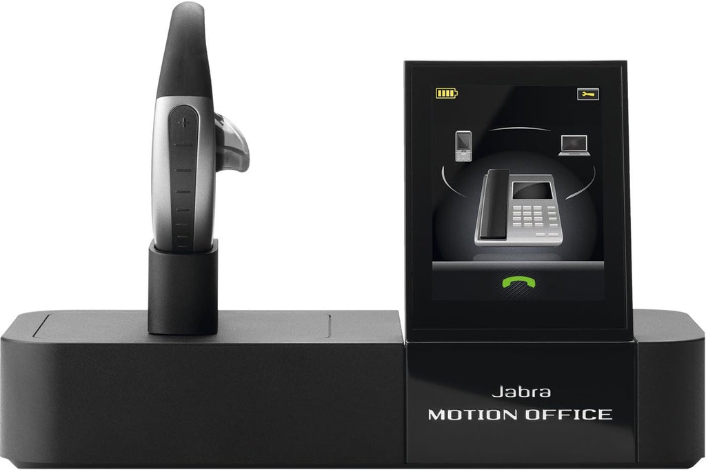 Jabra Motion Office Bluetooth Headset with Touch Screen Base for Desk Phone, VoIP Softphone, Mobile Phones and Tablets