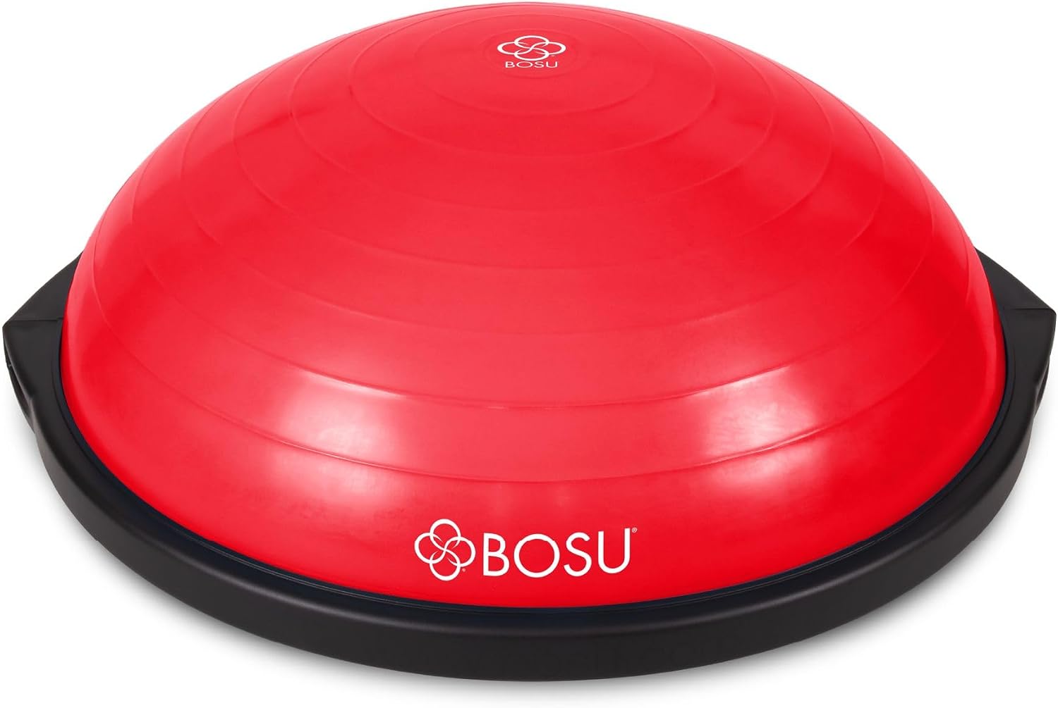 Bosu Balance Ball Exercise Trainer, Home Gym Equipment w/Guided Workouts & Pump, 26' Inflatable Fitness Platform for Strength Training, Standing, Balancing, and Core Workout