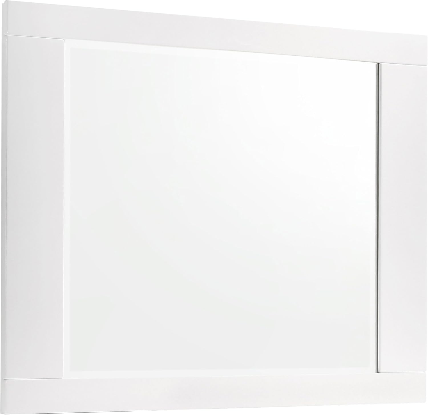 Coaster Home Furnishings Felicity Contemporary 4-Piece Bedroom Set California King Size LED Panel Bed Frame 49-inch Headboard White High Gloss 203500KW-S4