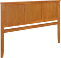 AFI, Madison King Solid Wood Panel Headboard, Light Toffee