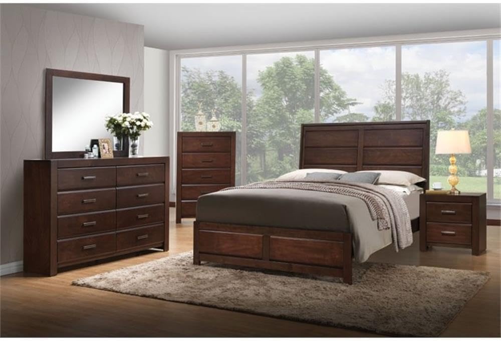 Acme Oberreit Eastern King Bed in Walnut