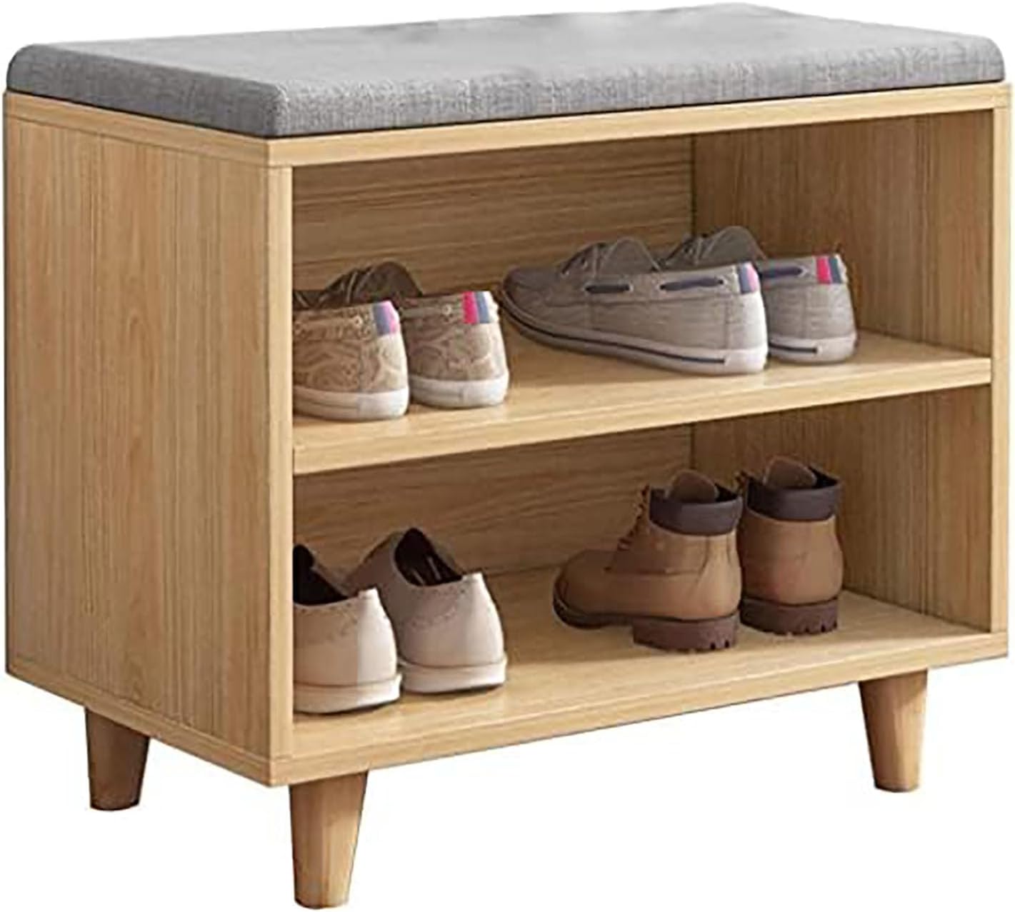 Space Saving Shoes Cabinet，Entryway Bench, Shoe Bench for Living Room, Shoe Bench Rack with Seat Porch Corner, Small Shoe Changing Stool Home Bedroom Multifunctional Storage Shoe C