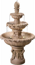 Kenroy Home Ibiza Classic Outdoor Floor Fountain, Sandstone, 45 Inch Height, 25.5 Inch Width, 25.5 Inch Depth