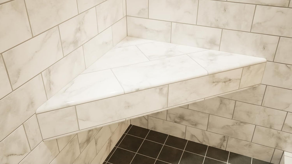 The Original Granite Bracket-The Original (24x24) Floating Corner Shower Bench- Shower Bench,Bench Seat, DIY Shower Benches,Bathroom Décor, Space Efficiency, Luxurious Feel,1 Count